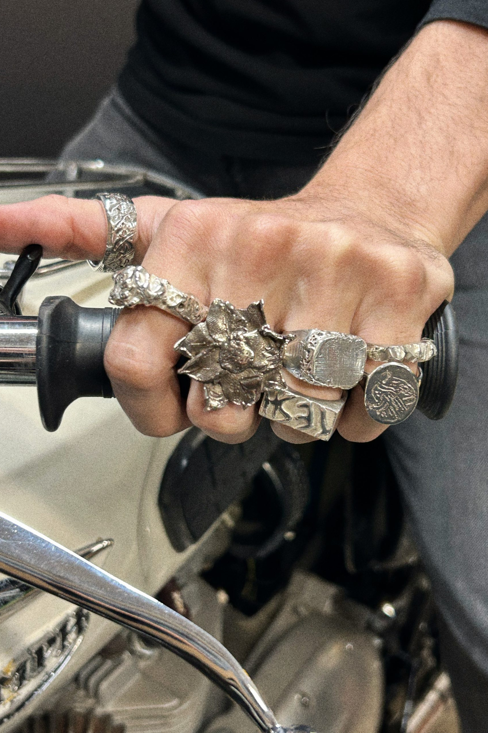 7 Rings Gripping Bike Handle